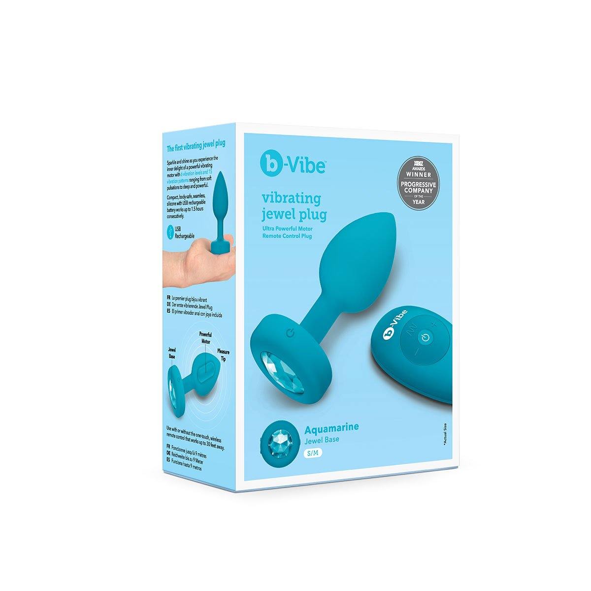 B-Vibe Vibrating Jewel Plug Small/Medium - Buy At Luxury Toy X - Free 3-Day Shipping