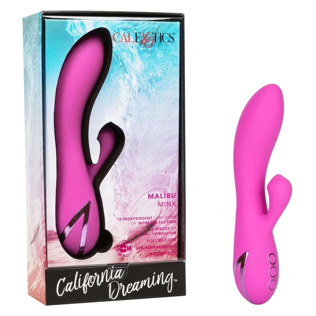 California Dreaming Malibu Minx Rechargeable Silicone Vibrator - Buy At Luxury Toy X - Free 3-Day Shipping
