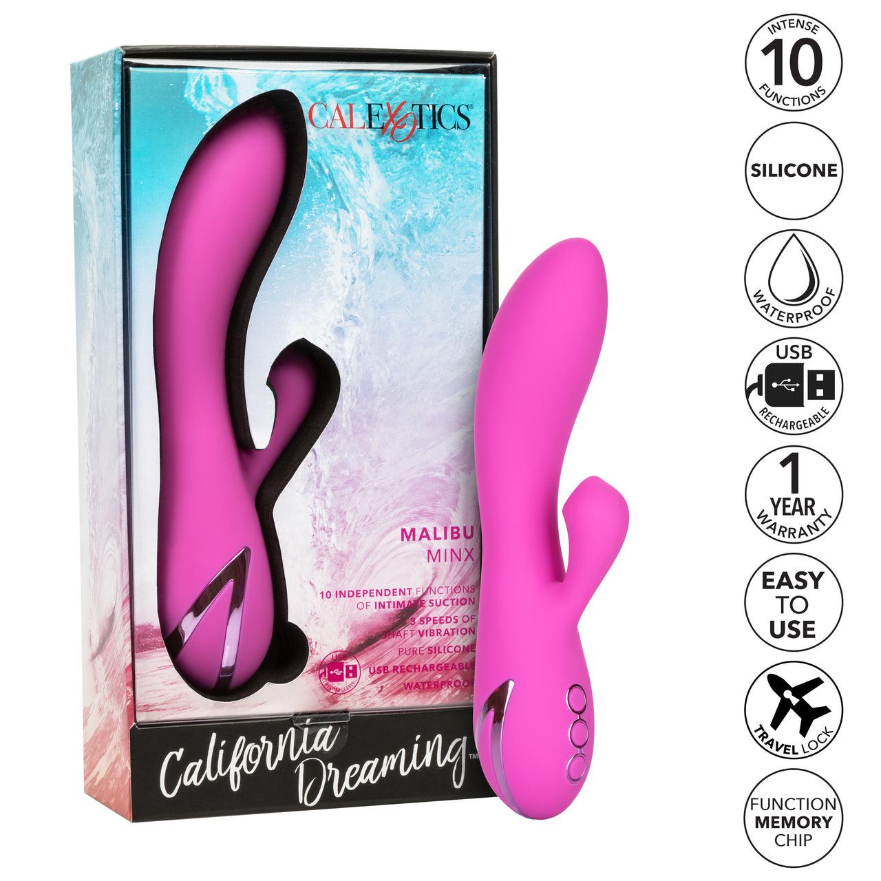 California Dreaming Malibu Minx Rechargeable Silicone Vibrator - Buy At Luxury Toy X - Free 3-Day Shipping