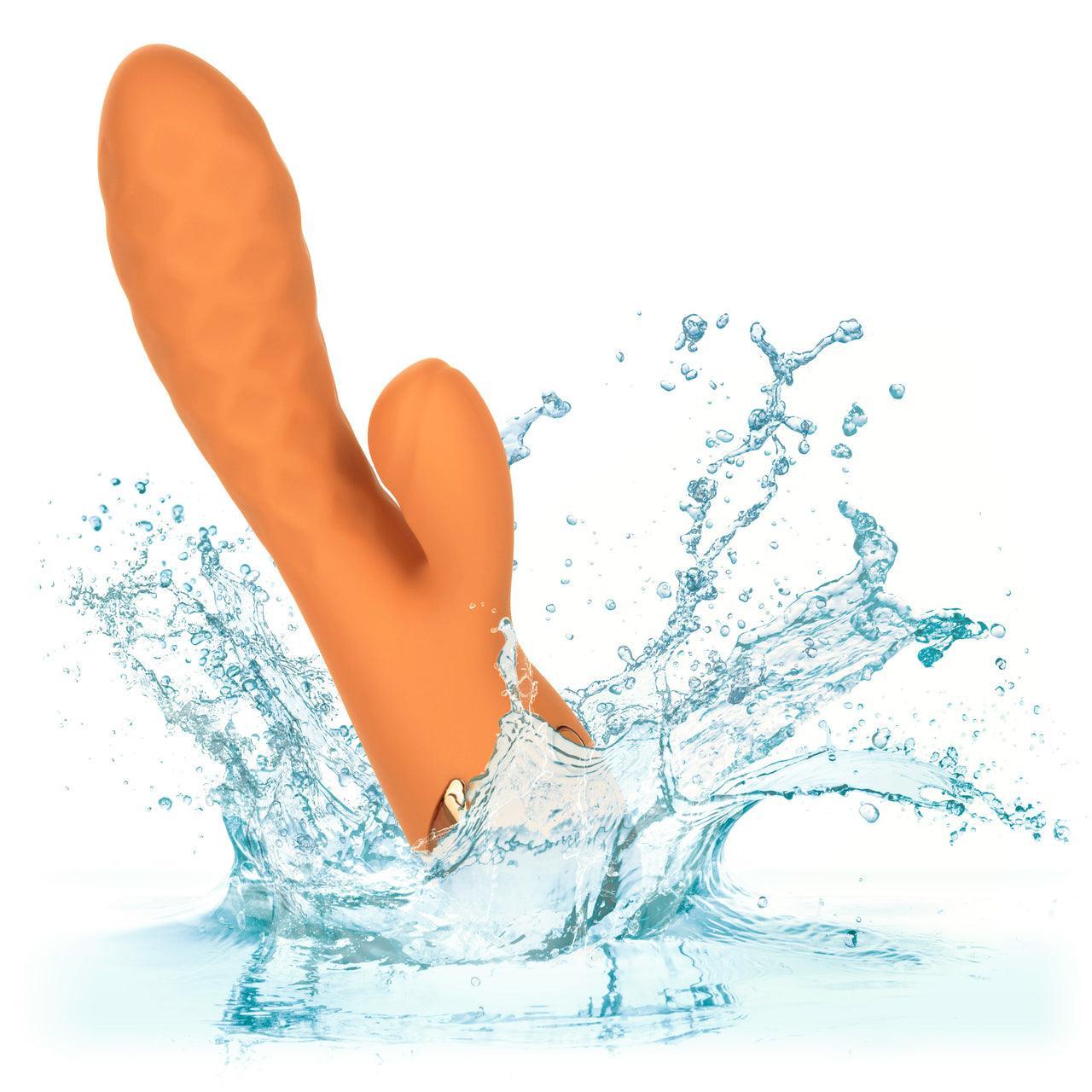 California Dreaming Newport Beach Babe Rechargeable Silicone Thumping Vibrator - Buy At Luxury Toy X - Free 3-Day Shipping