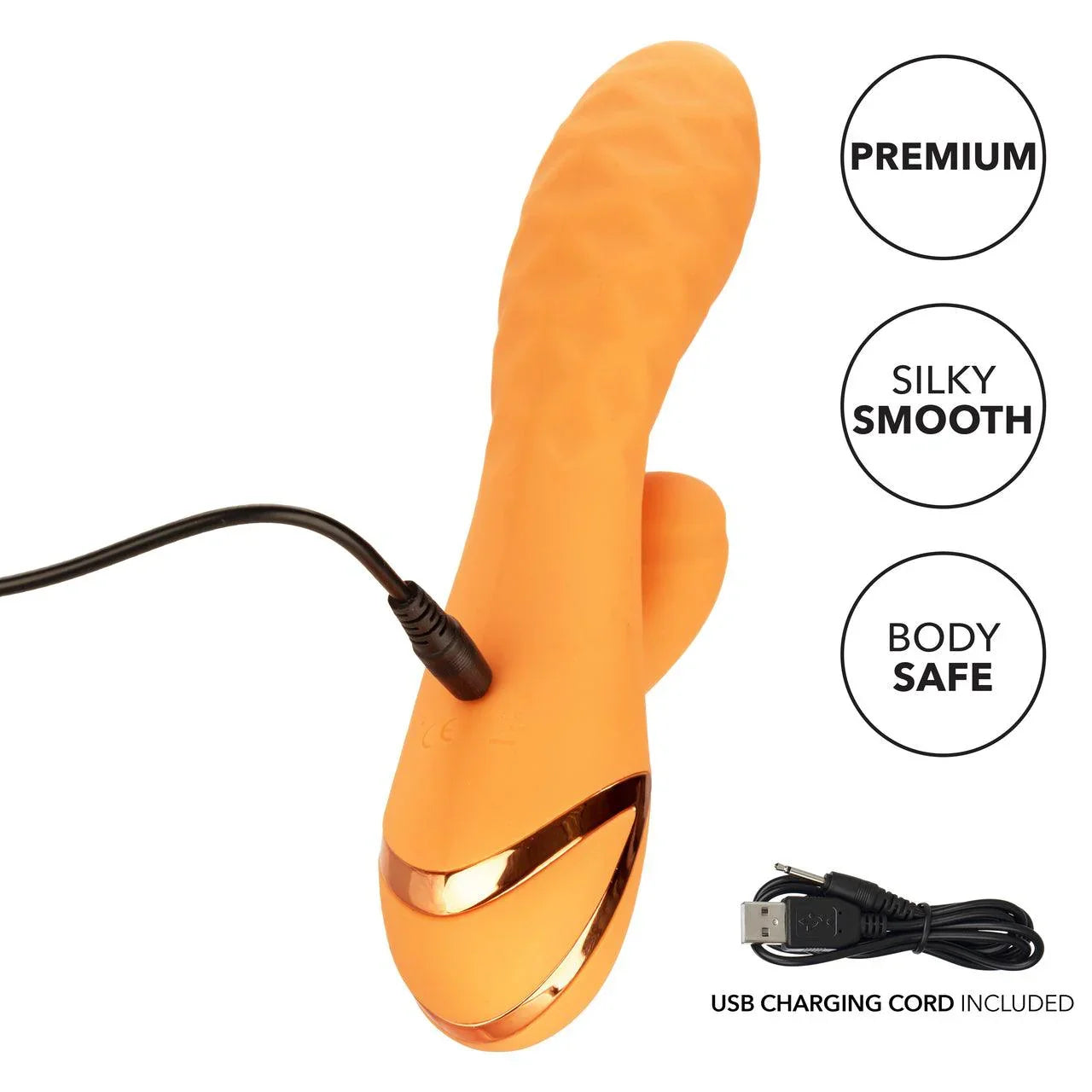 California Dreaming Newport Beach Babe Rechargeable Silicone Thumping Vibrator - Buy At Luxury Toy X - Free 3-Day Shipping