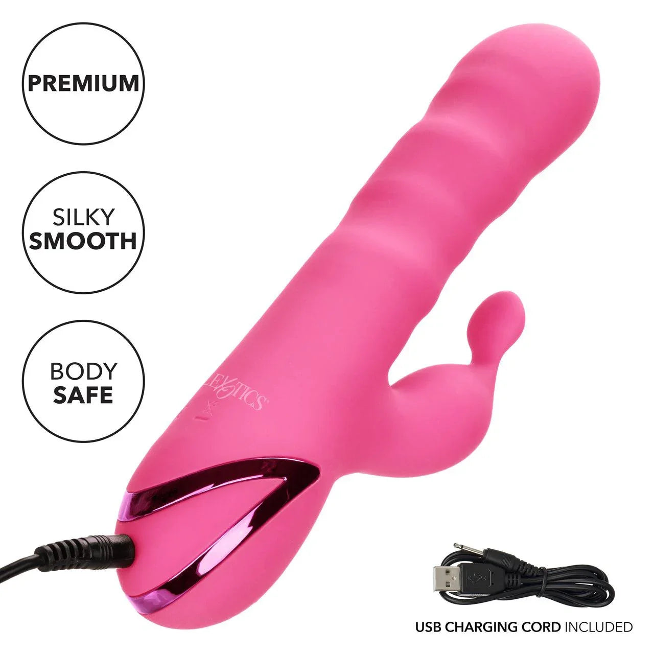 California Dreaming Santa Barbara Surfer Silicone Rechargeable Rabbit Vibrator - Buy At Luxury Toy X - Free 3-Day Shipping