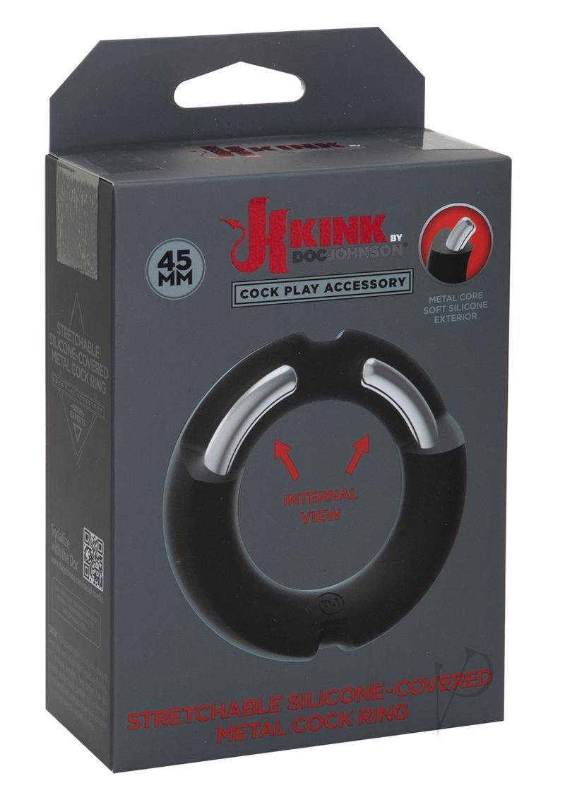 Doc Johnson Kink Hybrid Sil Covered Metal Ring 45mm - Buy At Luxury Toy X - Free 3-Day Shipping