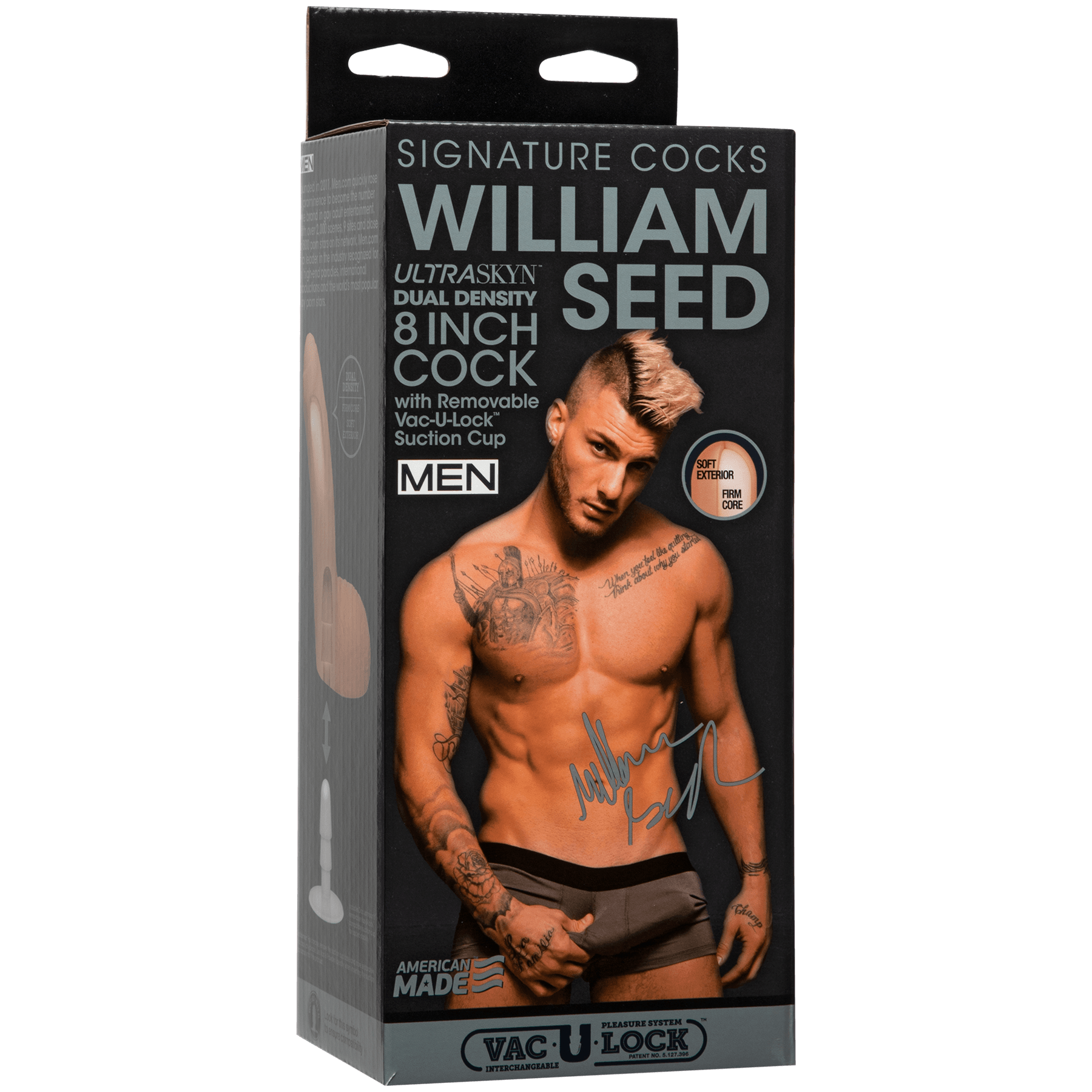 Doc Johnson Signature Cock William Seed Ultraskyn 8in Cock - Buy At Luxury Toy X - Free 3-Day Shipping
