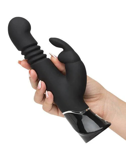 Fifty Shades Of Grey Greedy Girl Rechargeable Thrusting G Spot Rabbit Vibrator - Black - Buy At Luxury Toy X - Free 3-Day Shipping