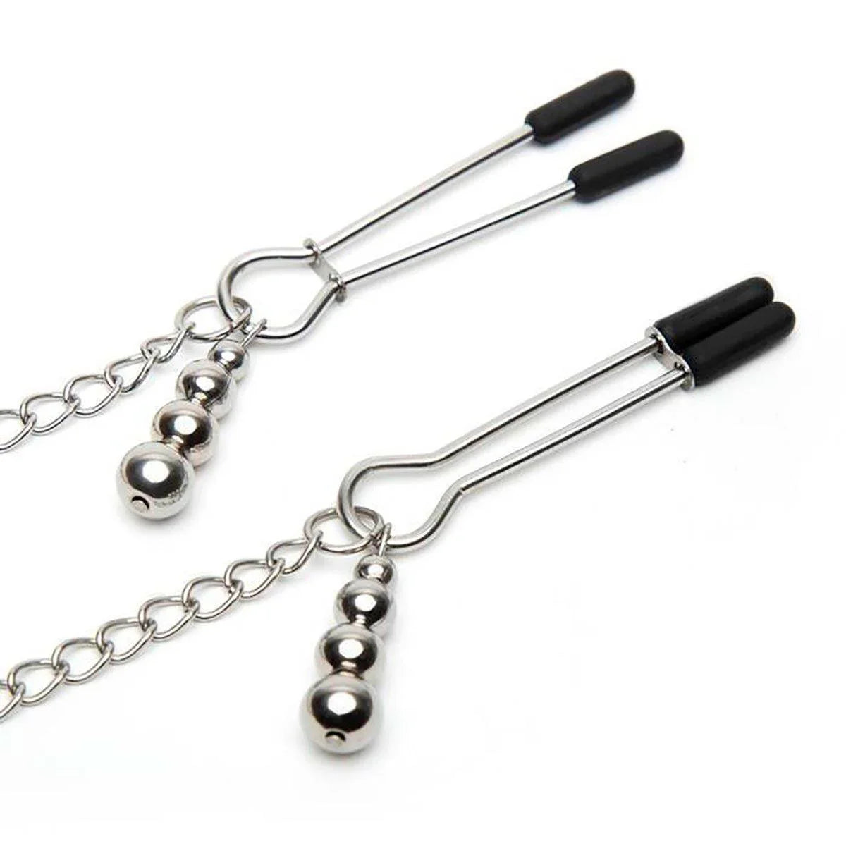 Fifty Shades - Play Nice Satin Collar & Nip Clamps - Buy At Luxury Toy X - Free 3-Day Shipping
