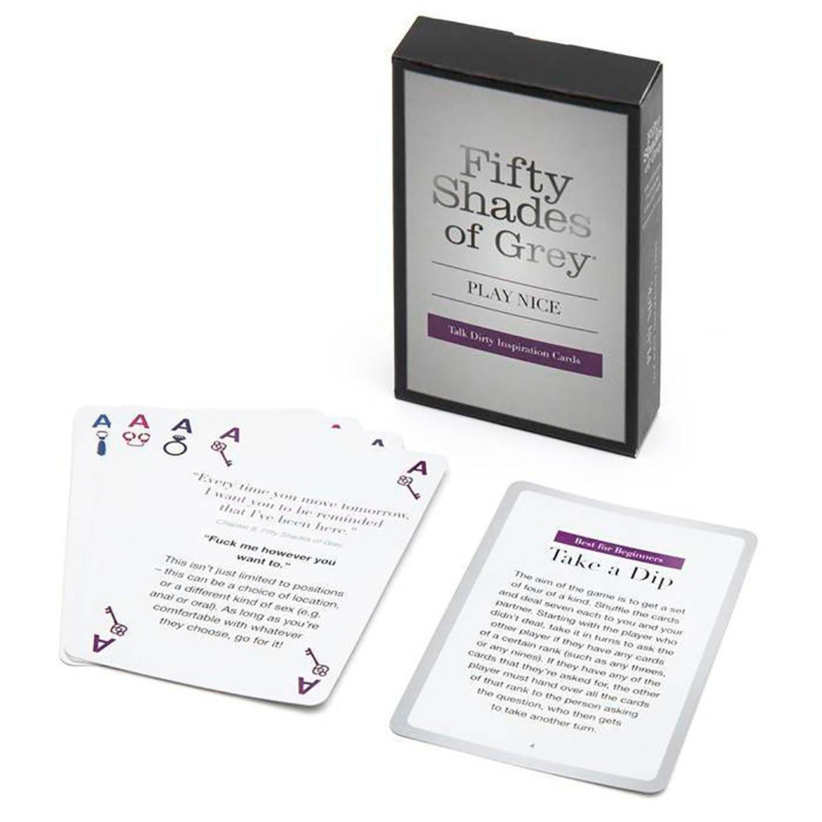 Fifty Shades - Play Nice Talk Dirty Cards - Buy At Luxury Toy X - Free 3-Day Shipping