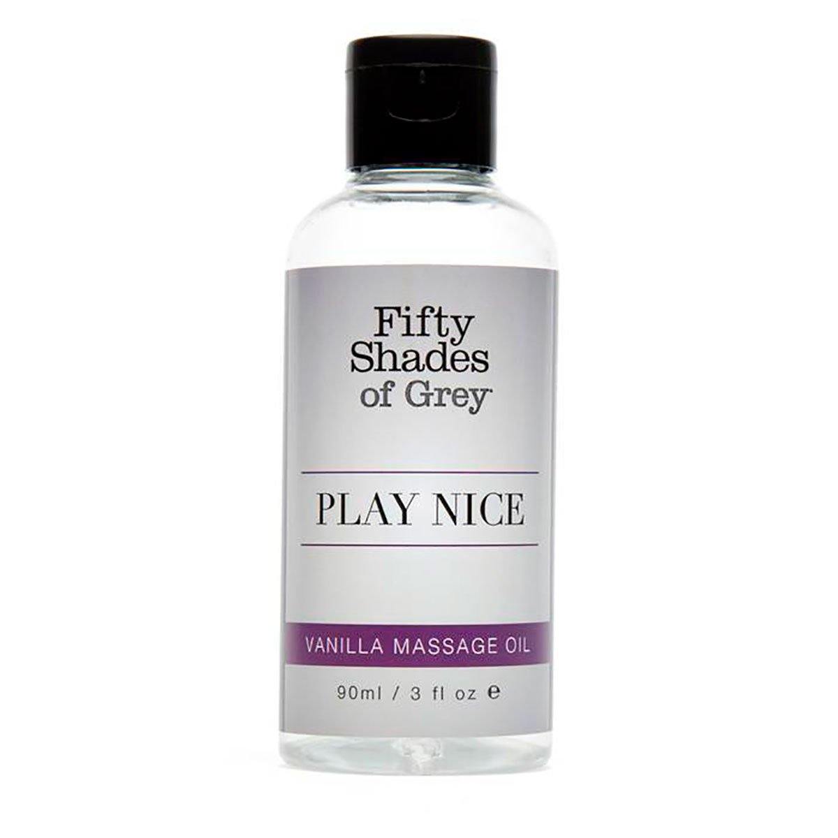 Fifty Shades - Play Nice Vanilla Massage Oil 3oz - Buy At Luxury Toy X - Free 3-Day Shipping