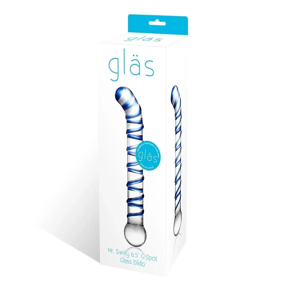 Glas Mr. Swirly G-Spot Glass Dildo - Buy At Luxury Toy X - Free 3-Day Shipping