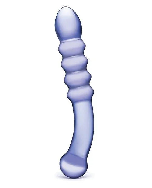 Glas Purple Rain Ribbed Glass Dildo - Buy At Luxury Toy X - Free 3-Day Shipping