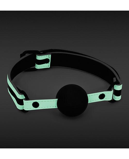 Glo Bondage Ball Gag - Glow In The Dark - Buy At Luxury Toy X - Free 3-Day Shipping