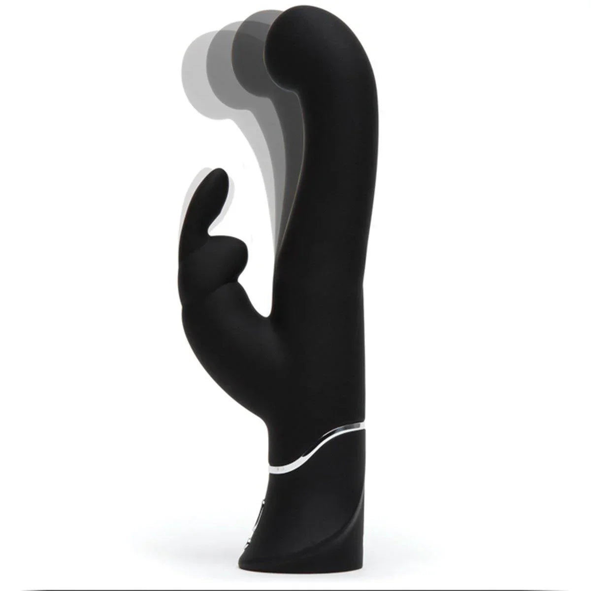 Happy Rabbit G-Spot Black Stroker Rabbit Vibe - Buy At Luxury Toy X - Free 3-Day Shipping