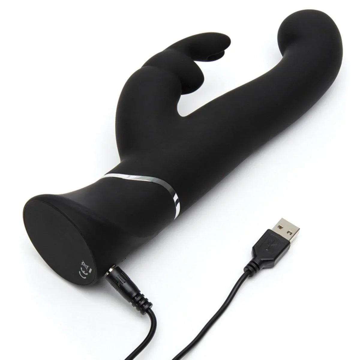 Happy Rabbit G-Spot Black Stroker Rabbit Vibe - Buy At Luxury Toy X - Free 3-Day Shipping