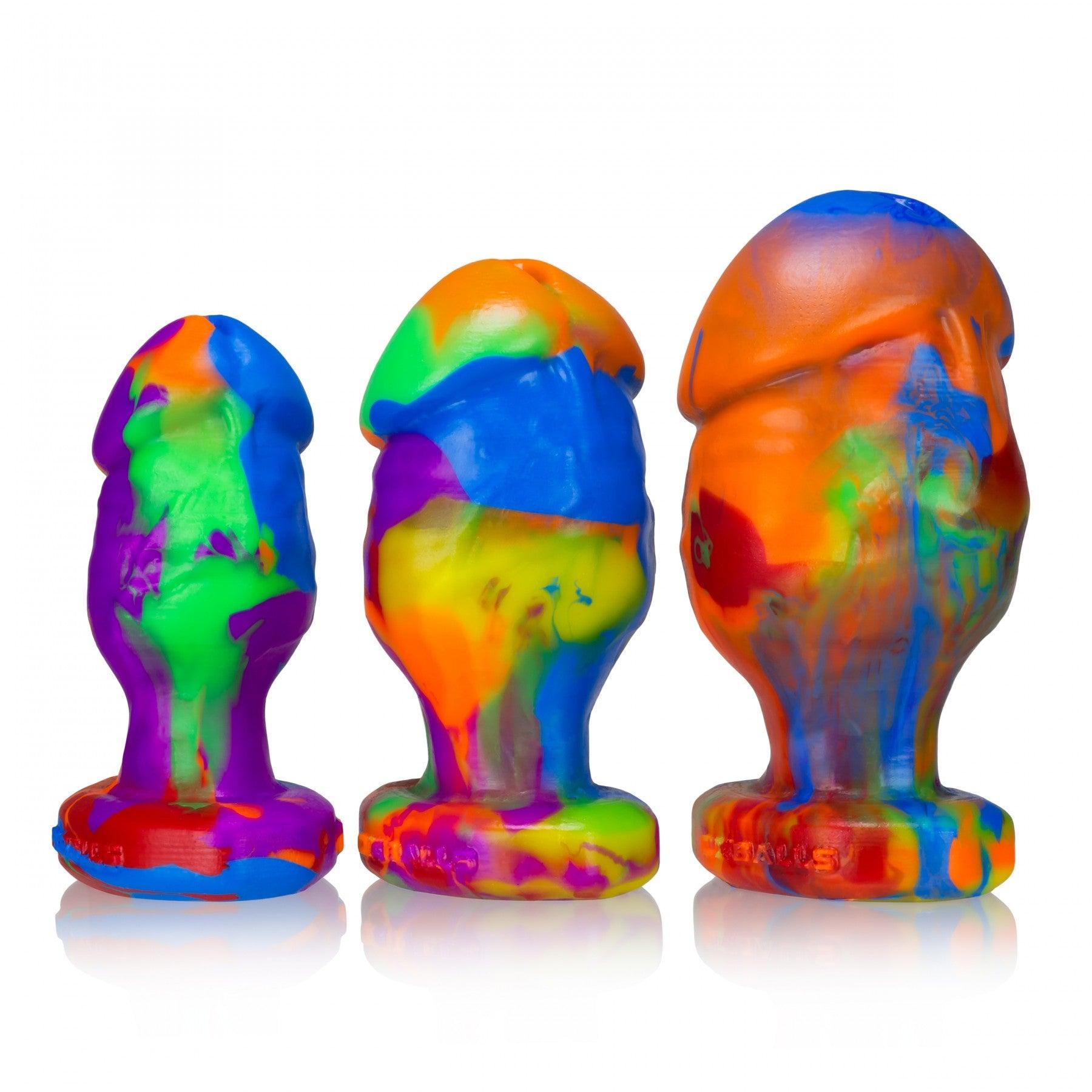 Honcho Silicone Anal Plug Rainbow - Buy At Luxury Toy X - Free 3-Day Shipping