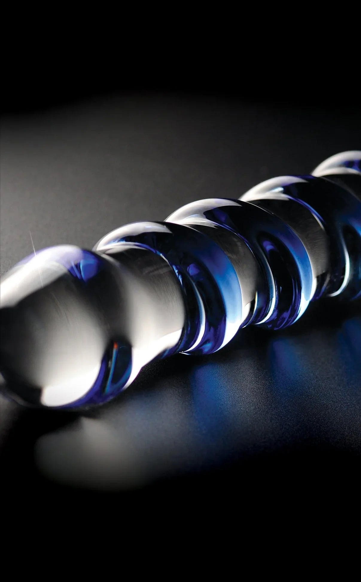 Icicles 05 Hand Blown Glass Blue Spiral Dildo - Buy At Luxury Toy X - Free 3-Day Shipping