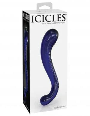 Icicles 69 Hand Blown Glass Curved Dildo - Buy At Luxury Toy X - Free 3-Day Shipping