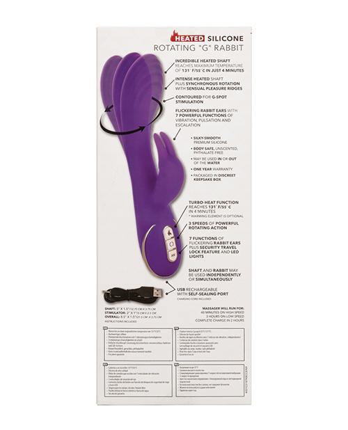 Jack Rabbit Signature Heated Silicone Rotating G Rabbit - Buy At Luxury Toy X - Free 3-Day Shipping