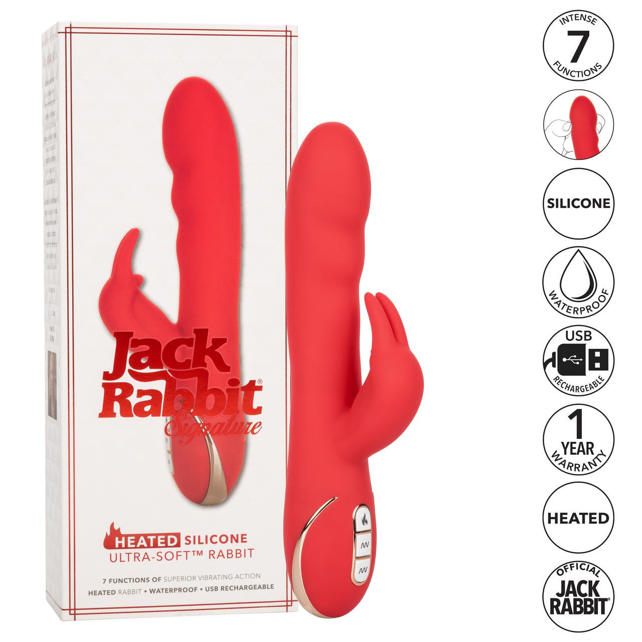 Jack Rabbit Signature Heated Silicone Ultra-soft Rabbit - Buy At Luxury Toy X - Free 3-Day Shipping