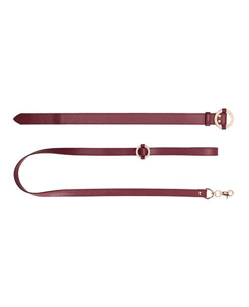 Ouch! Halo Ringed Collar With Leash - Buy At Luxury Toy X - Free 3-Day Shipping