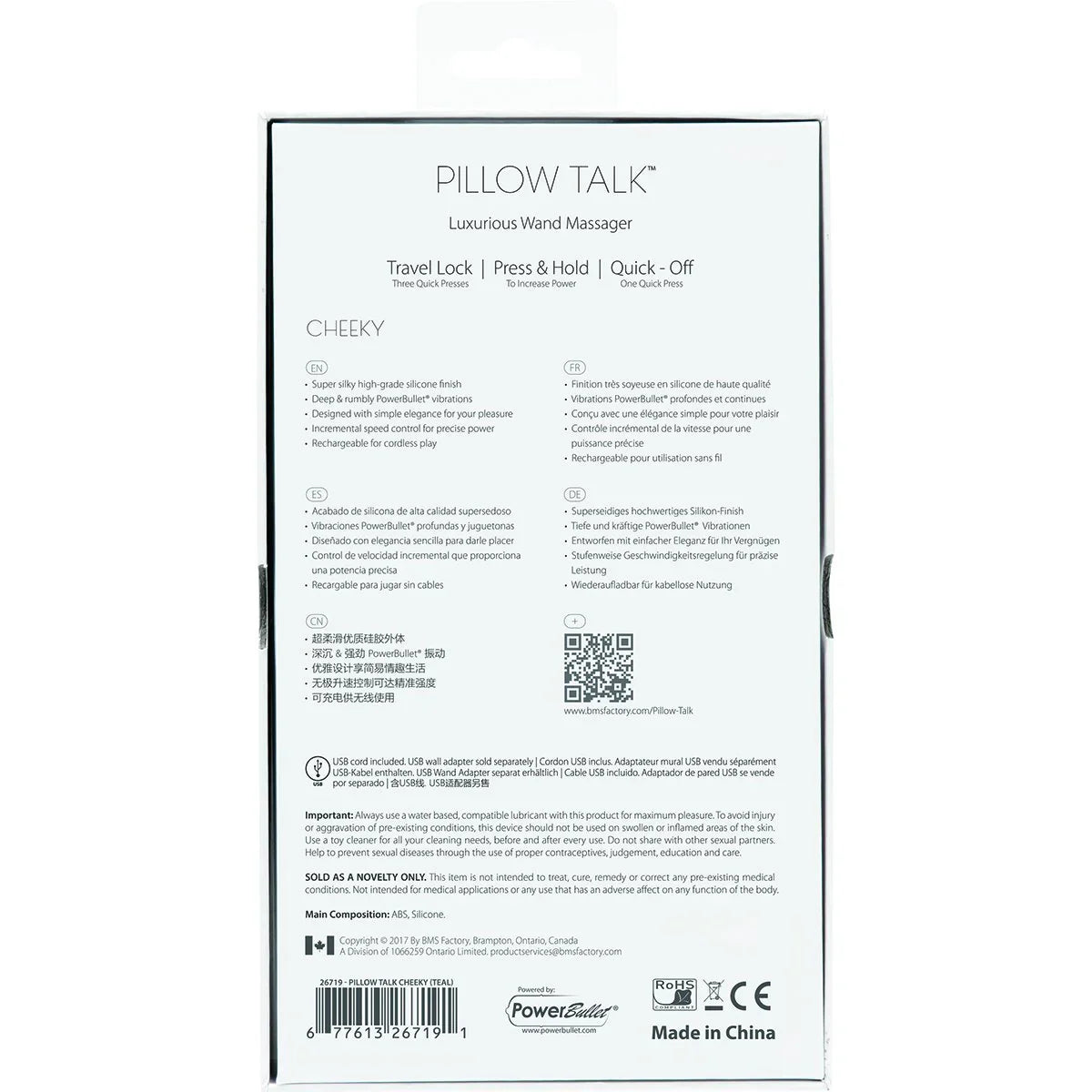 Pillow Talk Cheeky Wand - Buy At Luxury Toy X - Free 3-Day Shipping