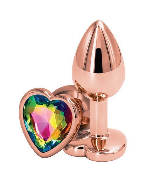 Rear Assets Rose Gold Heart Anal Plug Medium Metal Butt Plug Rear Assets Rose Gold Heart Anal Plug Medium Metal Butt Plug