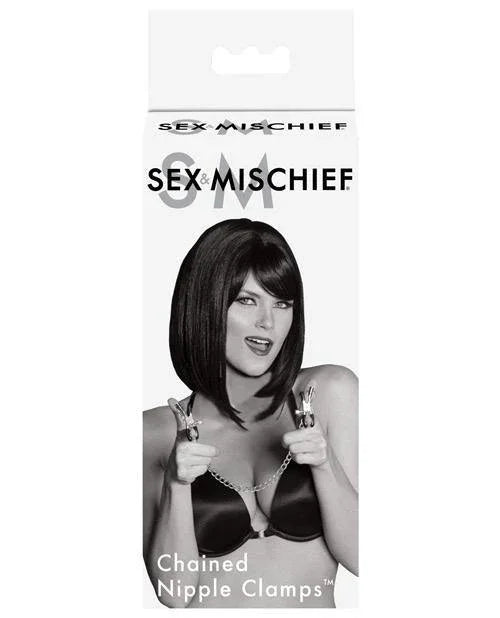 Sex & Mischief Chained Nipple Clamps - Buy At Luxury Toy X - Free 3-Day Shipping
