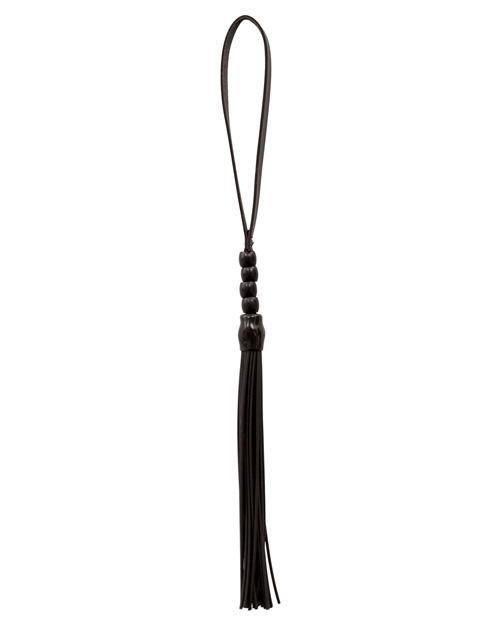 Sex & Mischief Noir Whip 16 in. Beaded Flogger - Buy At Luxury Toy X - Free 3-Day Shipping