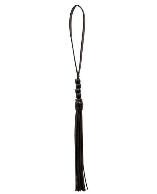 Sex & Mischief Noir Whip 16 in. Beaded Flogger - Buy At Luxury Toy X - Free 3-Day Shipping
