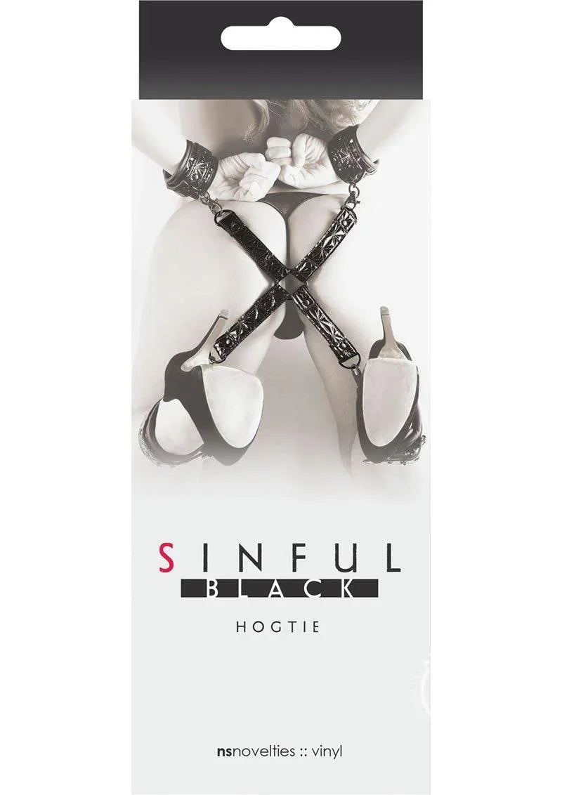 Sinful Hogtie Restraint - Black - Buy At Luxury Toy X - Free 3-Day Shipping