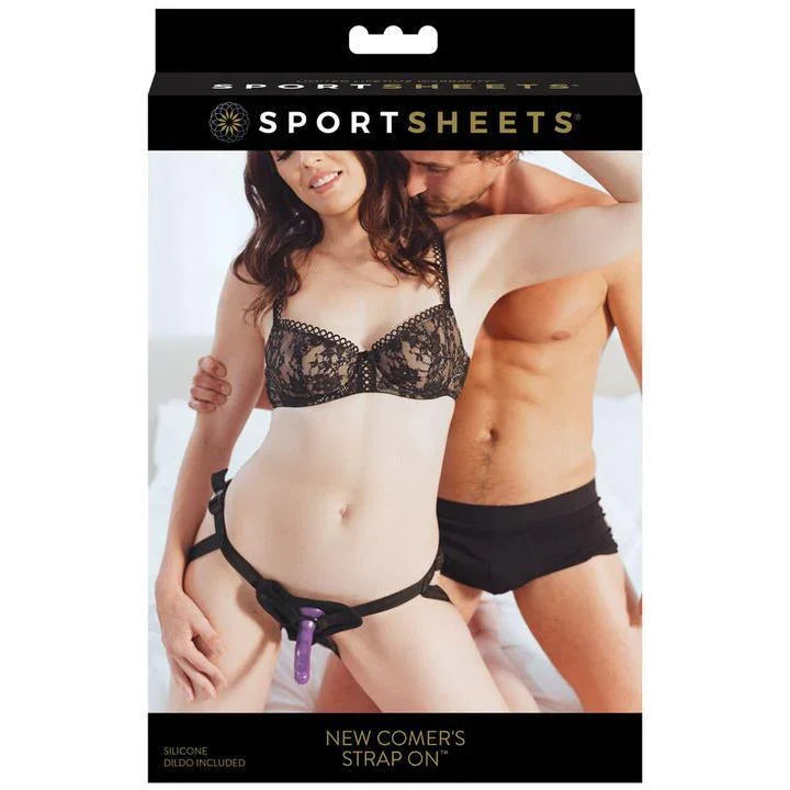 Sportsheets New Comer's Strap-On Kit with Adjustable Harness & 5.5 in. Silicone Dildo - Buy At Luxury Toy X - Free 3-Day Shipping