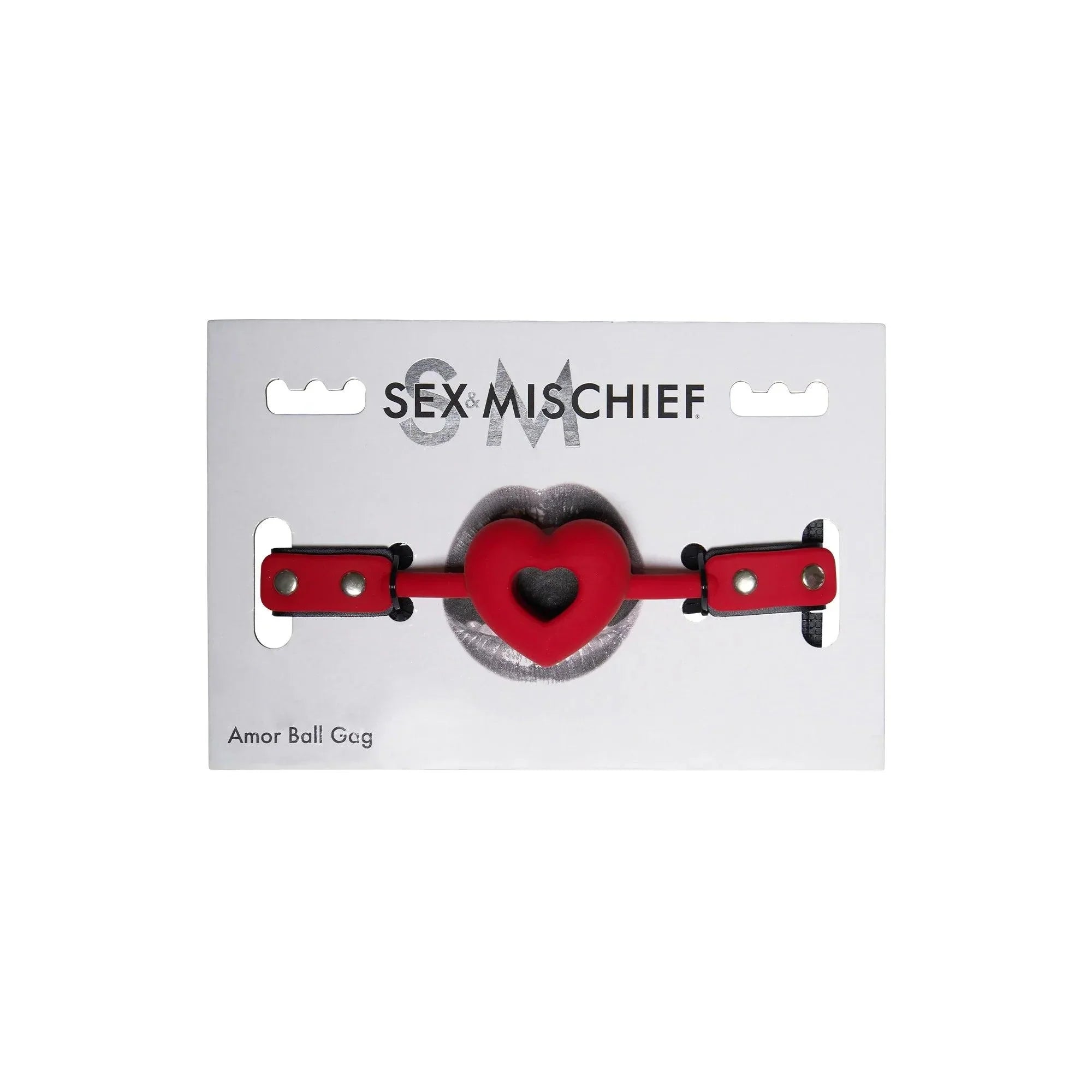 Sportsheets Sex & Mischief Amor Breathable Heart-Shaped Silicone Ball Gag - Buy At Luxury Toy X - Free 3-Day Shipping