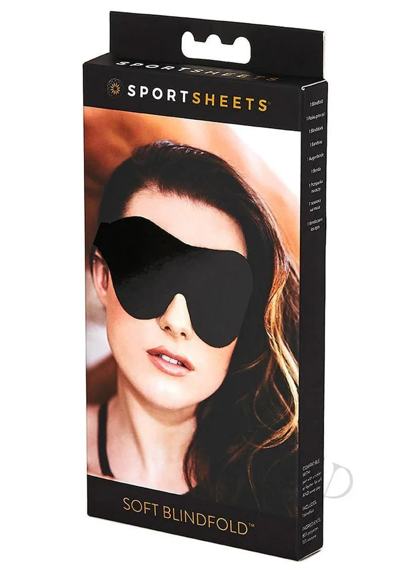 Sportsheets Soft Blindfold Black - Buy At Luxury Toy X - Free 3-Day Shipping