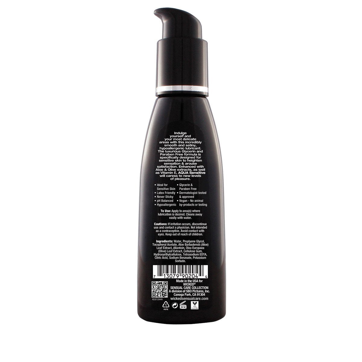 Wicked Aqua Water Based Sensitive Hypoallergenic Lubricant - Buy At Luxury Toy X - Free 3-Day Shipping