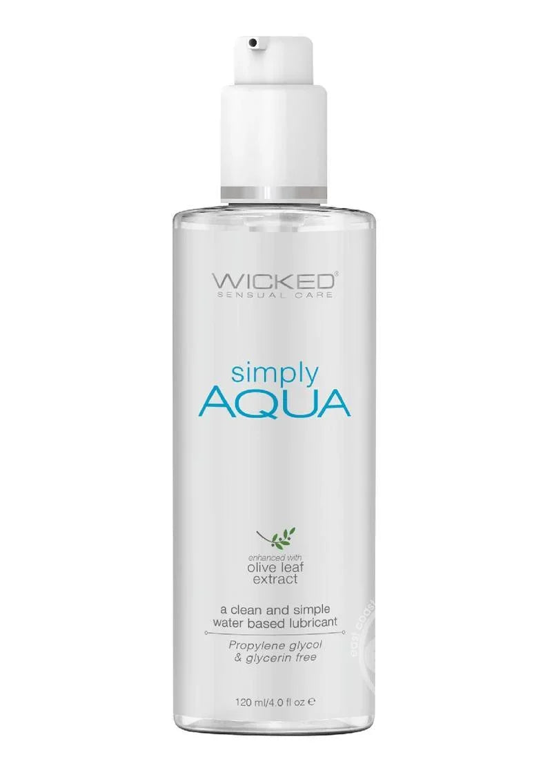 Wicked Simply Aqua Water Based Lubricant - Buy At Luxury Toy X - Free 3-Day Shipping