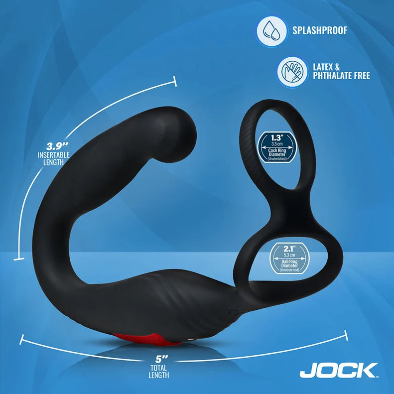 Jock Axis Gyrating Prostate Vibrator with C-Ring