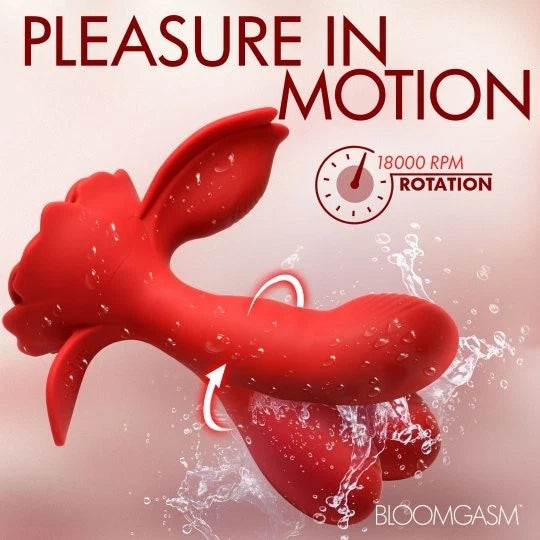Bloomgasm Gyrarose Gyrating Silicone Vibrator