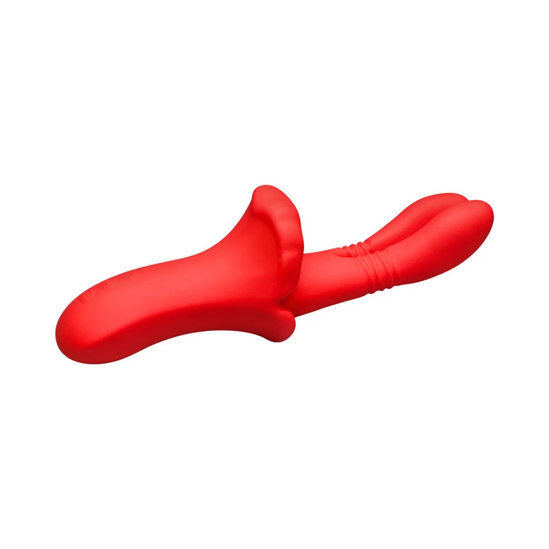 Lickgasm Double Licker Thrusting Silicone Vibrator