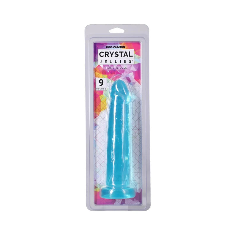 Doc Johnson Crystal Jellies Realistic Cock 9 Inch