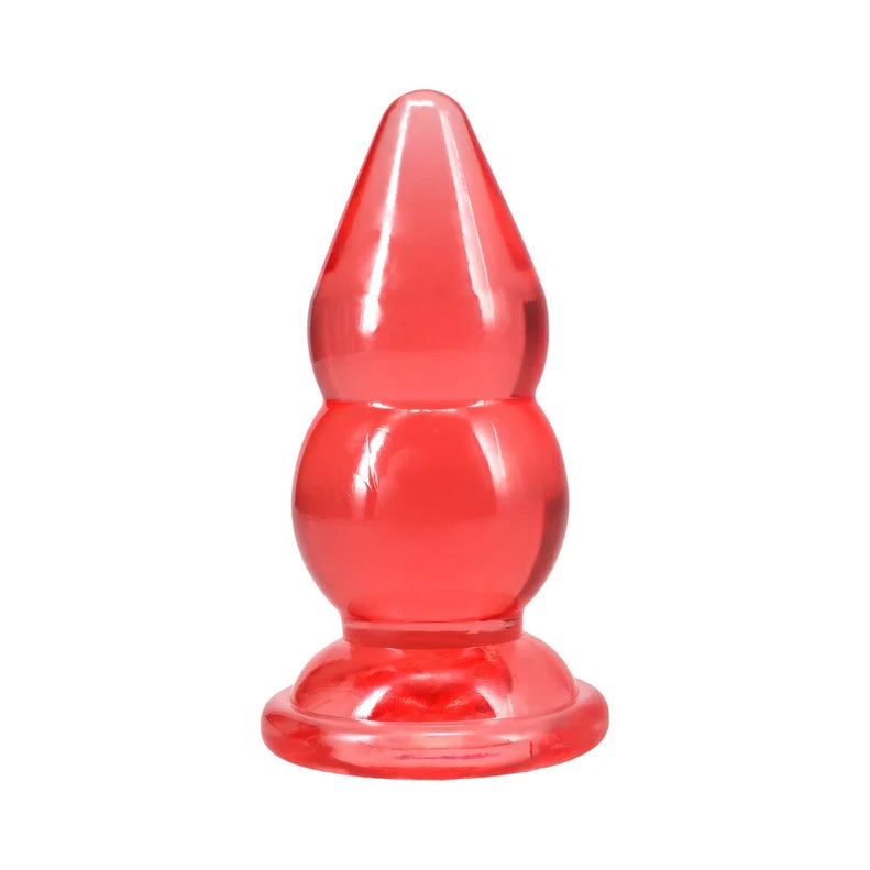 Doc Johnson Crystal Jellies Double Pop Plug 6 Inch