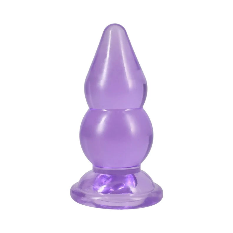 Doc Johnson Crystal Jellies Double Pop Plug 6 Inch