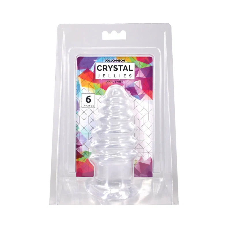 Doc Johnson Crystal Jellies Anal Twist 6 Inch