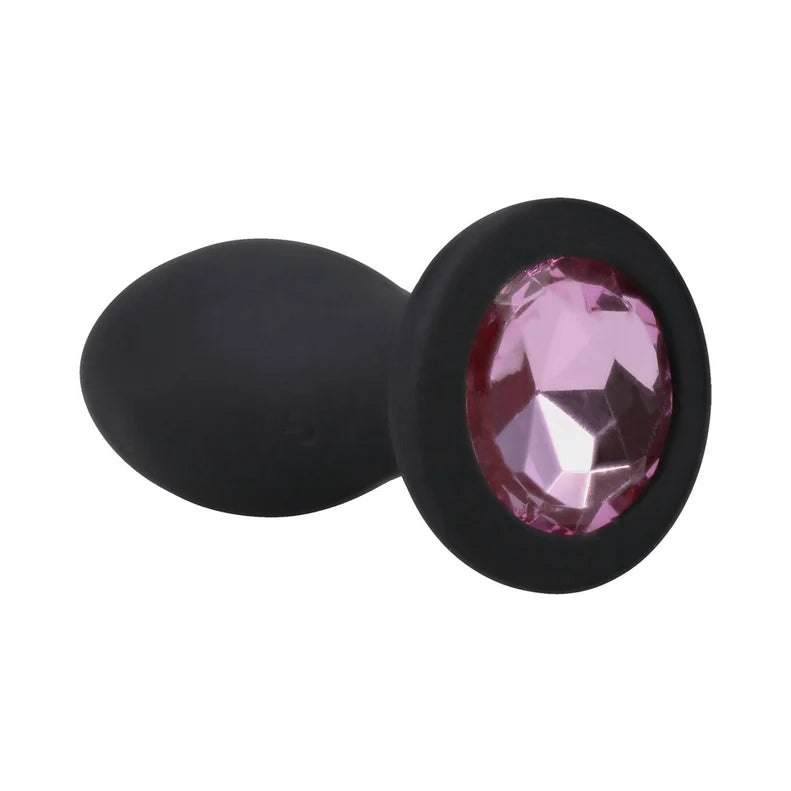 Booty Bling Jeweled Vibrating Plug 3in