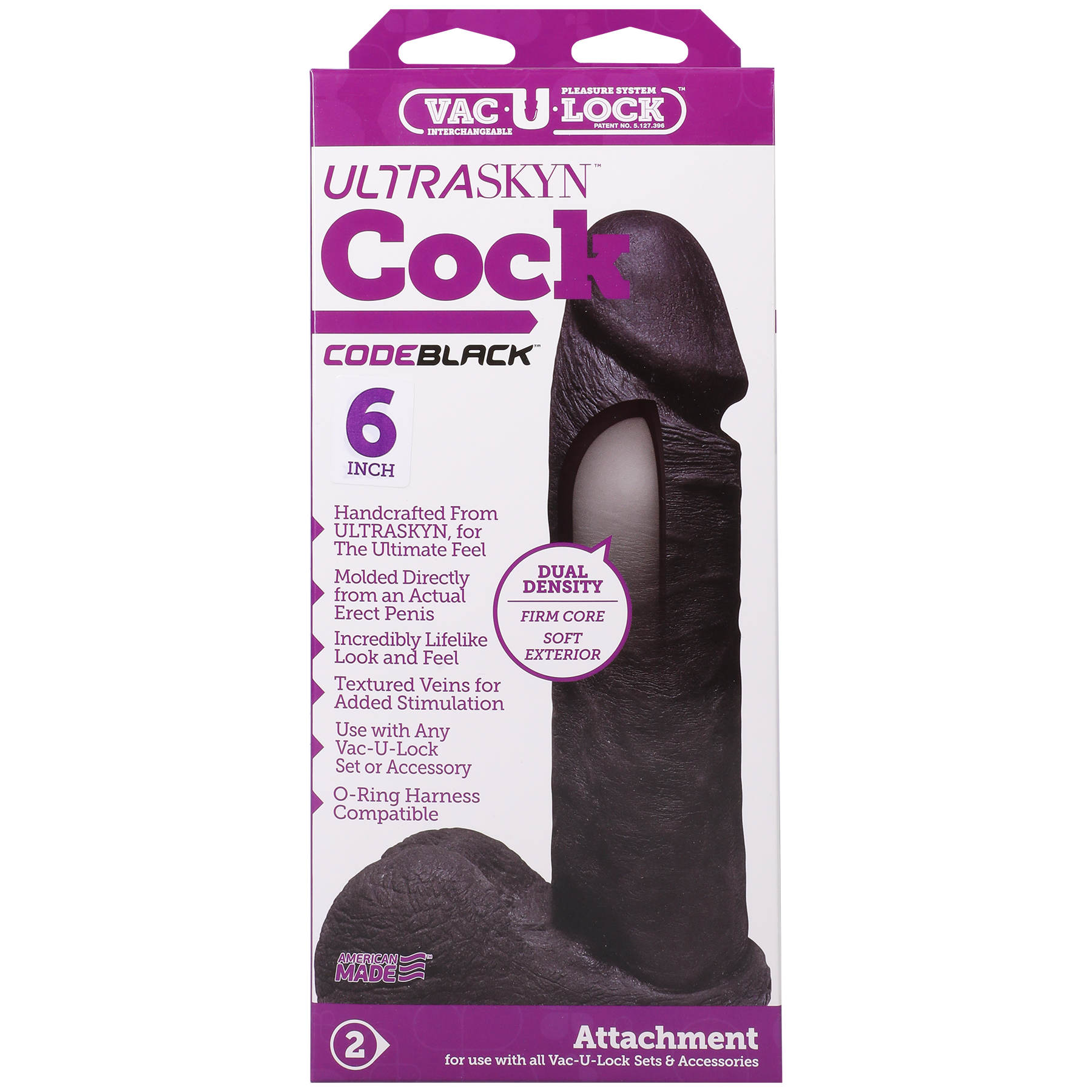 Vac-U-Lock CodeBlack - ULTRASKYN Cock