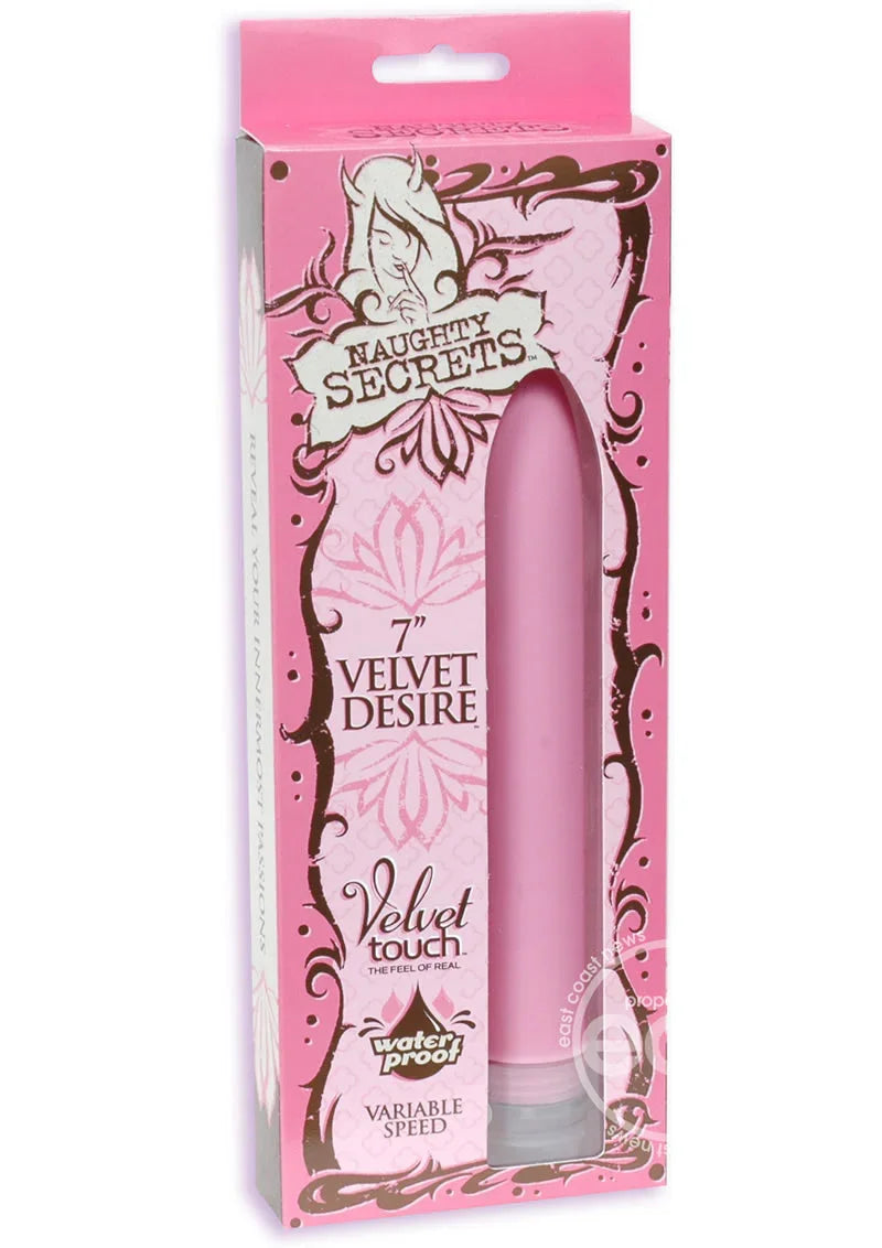 Doc Johnson Naughty Secrets Velvet Desire – 7” Waterproof Vibrator