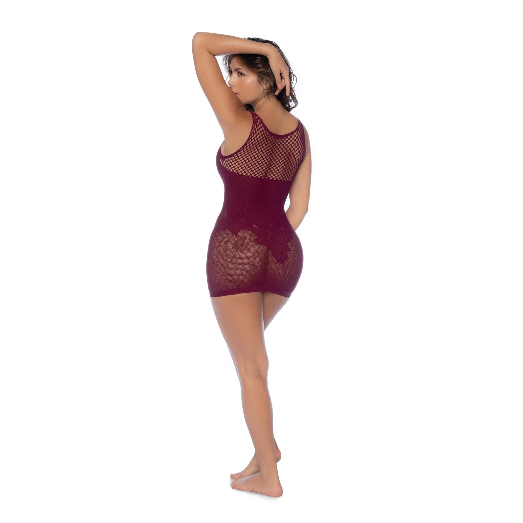 Mapale Lingerie 2025 Volume II – Sleeveless Floral Fishnet Mini Dress