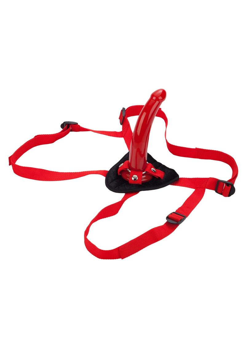 Red Rider Adjustable Strap-On with 7in Dildo