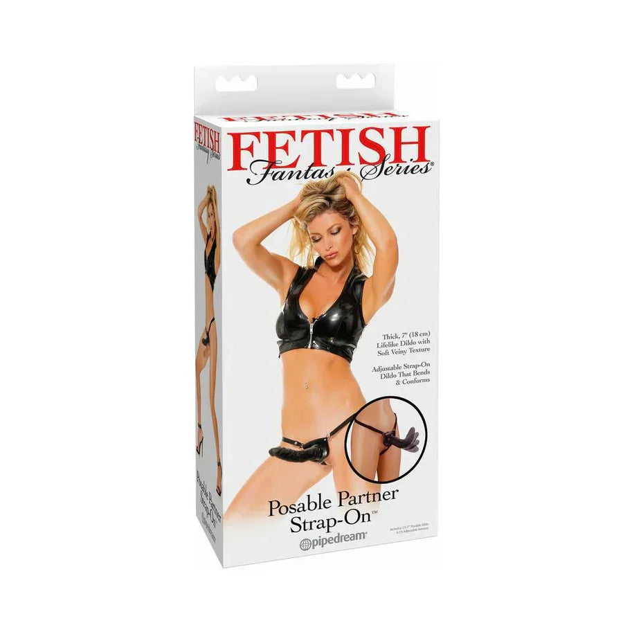 Fetish Fantasy Series Posable Partner Strap-On Dildo and Adjustable Harness 7in