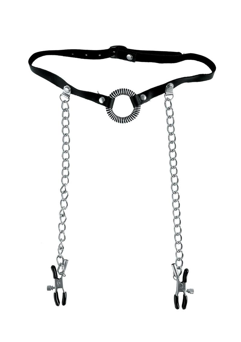 Fetish Fantasy Series Limited Edition O-Ring Gag & Nipple Clamps