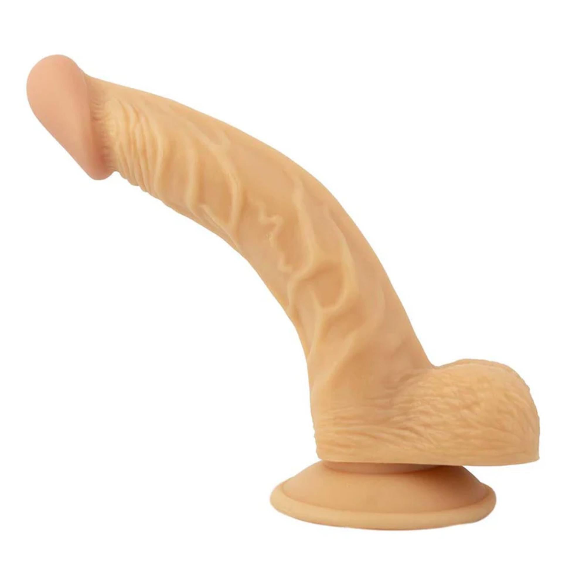 Real Skin All American Whoppers Dildo with Balls 8in