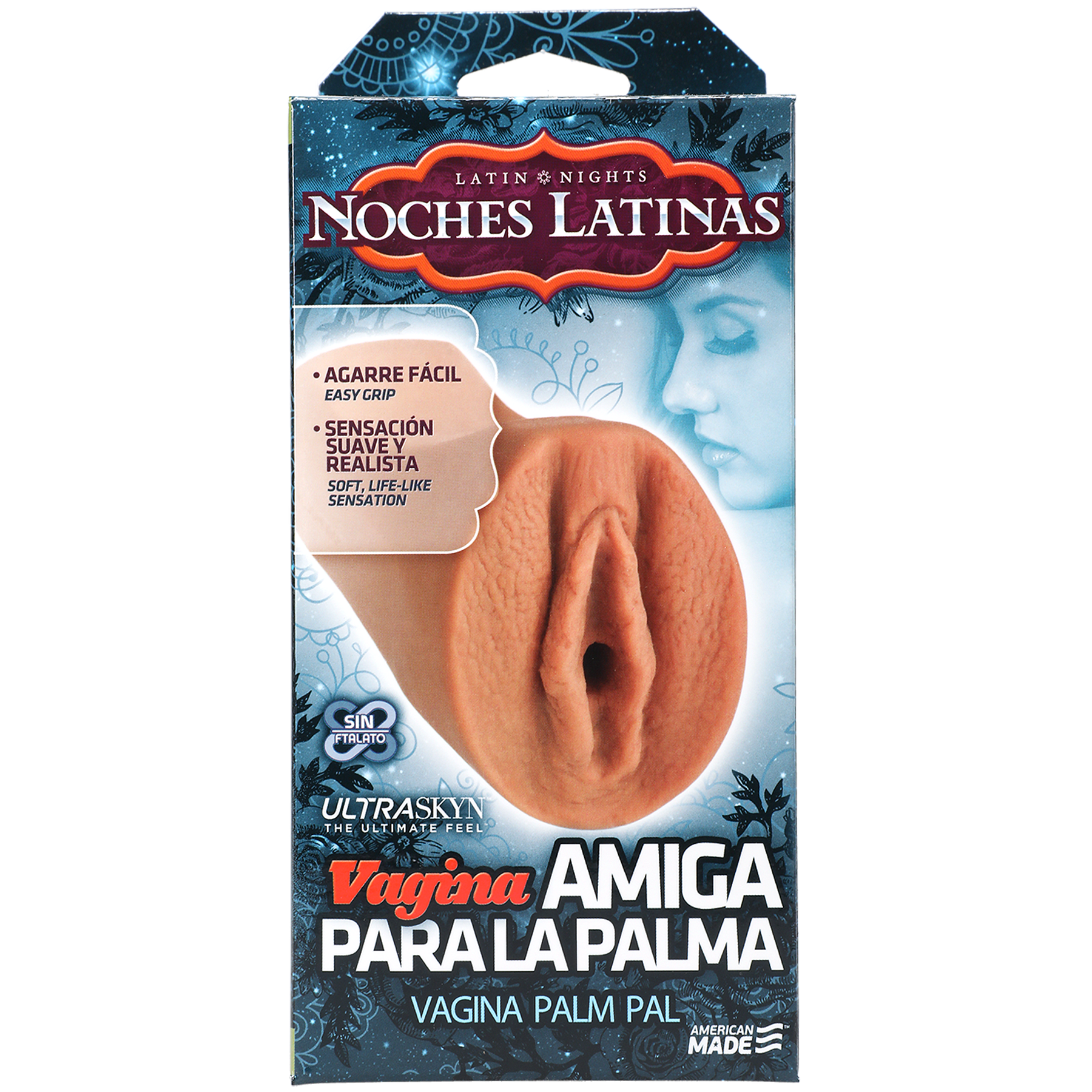Doc Johnson Noches Latinas Vagina Amiga Para La Palma Ultraskyn Masturbator - Pussy